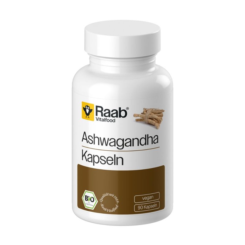 Raab Vitalfood BIO Ashwagandha 90 Kapseln à 405 mg - Produktbild