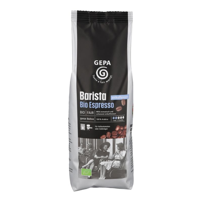GEPA - The Fair Trade Company Barista Bio Espresso entkoffeiniert - Produktbild