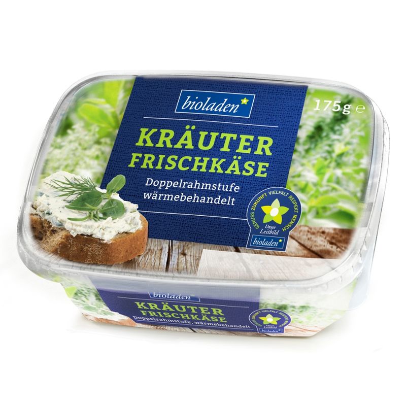 bioladen Frischkäse Kräuter, Doppelrahmstufe, wärmebehandelt - Produktbild