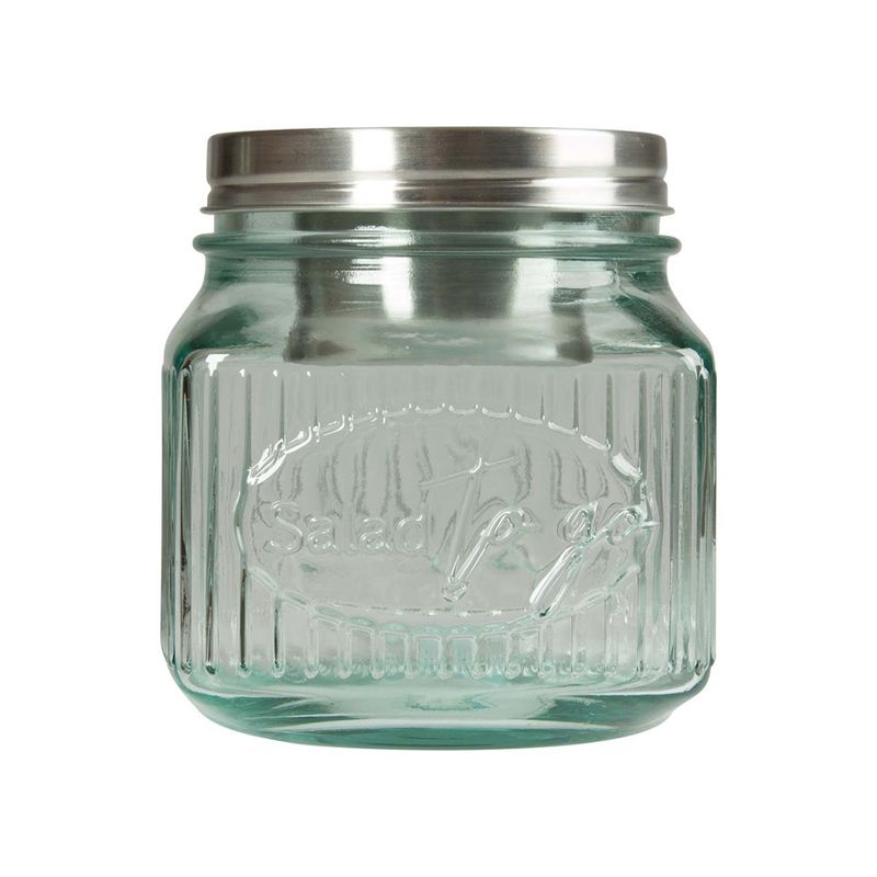 memo Handelsware Recycling-Schraubglas "Salad to go", 0,8 l - Produktbild