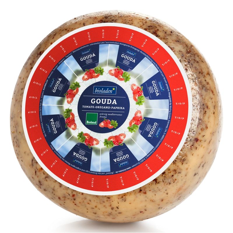 bioladen Gouda Tomate/Oregano/Paprika - Produktbild