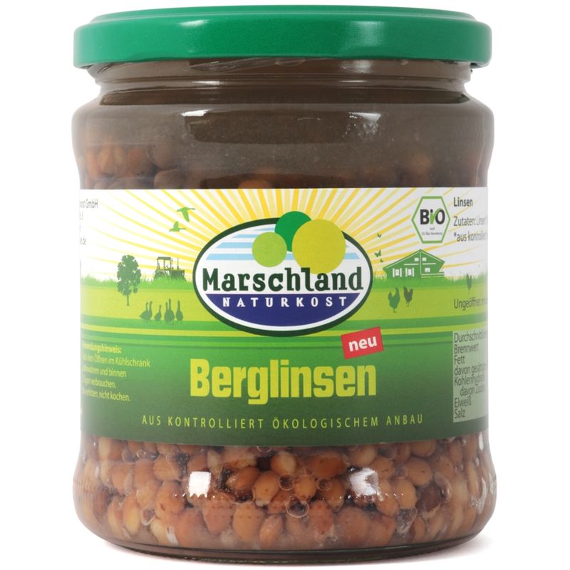 Marschland  Bio-Berglinsen 370 ml Gl. MARSCHLAND - Produktbild