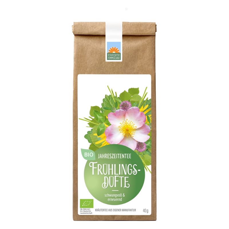 Kräutergarten Pommerland Frühlingsdüfte - Bio Kräutertee in der Papiertüte - Produktbild