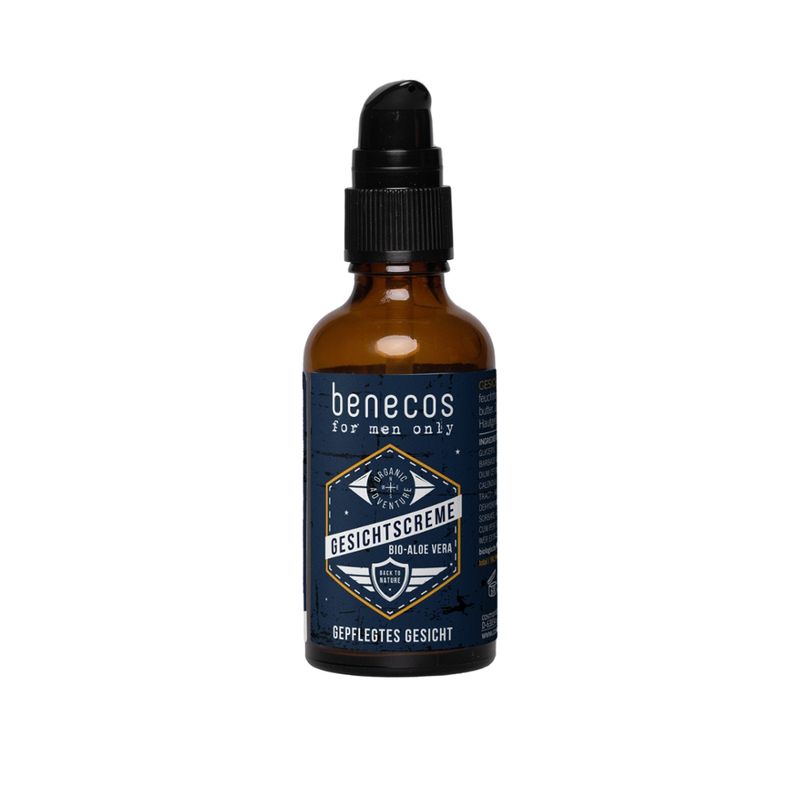 benecos benecos for men only Gesichtscreme BIO-Aloe Vera - Produktbild