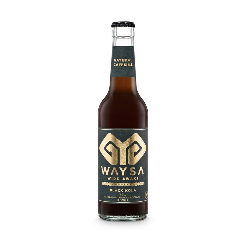 WAYSA WAYSA - BLACK KOLA 99mg Bio Guayusa koffeinhaltiges Erfrischungsgetränk - Produktbild