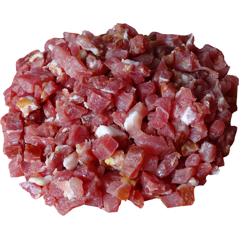 Biometzgerei Pichler Bio-Schweinebauch roh-geräuchert gewürfelt TK egal. 3x1kg - Produktbild