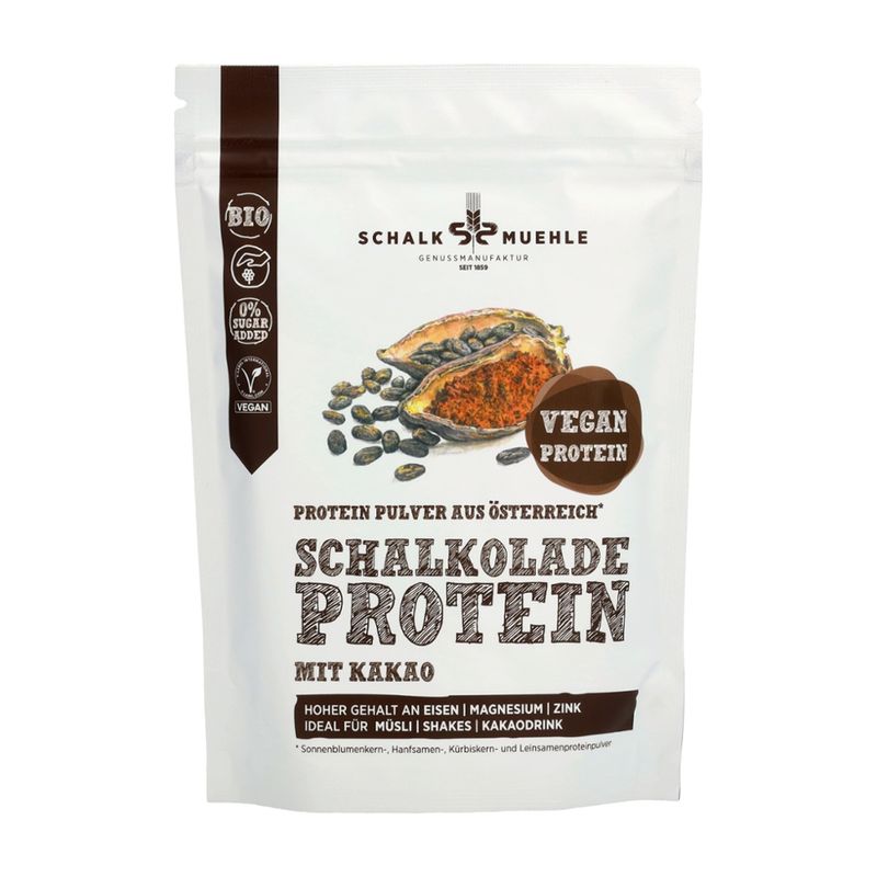 Schalk Mühle 250 g Bio Protein Pulver Mix mit Kakao Pulver - Produktbild