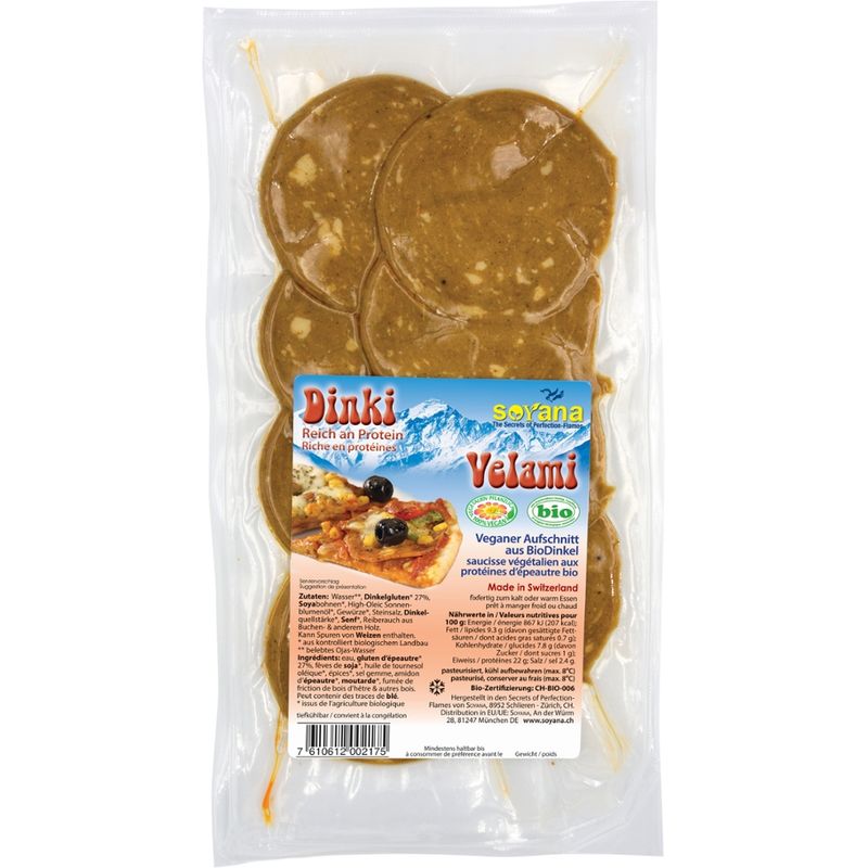 Soyana Dinki Velami - veganer Aufschnitt aus BioDinkel - Produktbild