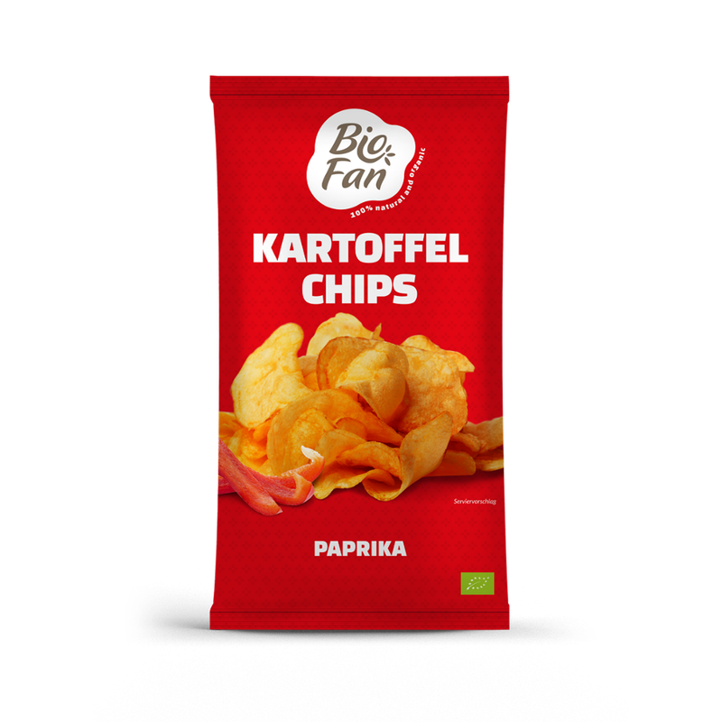 Biofan Biofan chips paprika 12x125g - Produktbild