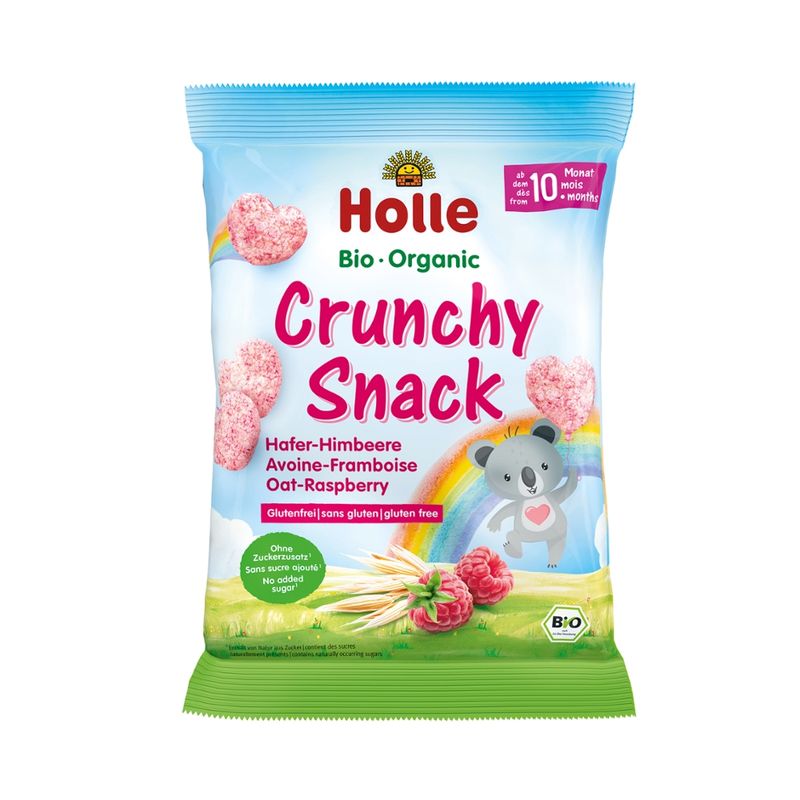 Holle  Bio-Crunchy Snack Hafer-Himbeere - Produktbild