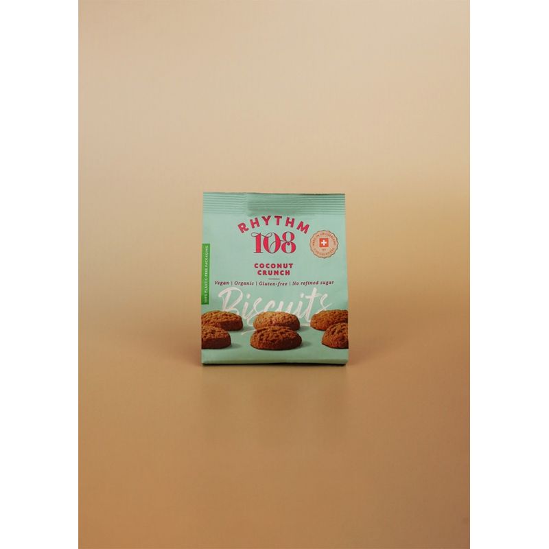 Rhythm 108 Unsere Köstlich-fruchtigen Kokosnuss-Kekse werden mit Kokosraspeln, Haferflocken und Kokosnussöl gebacken, um den perfekten Biss zu erzielen. - Produktbild