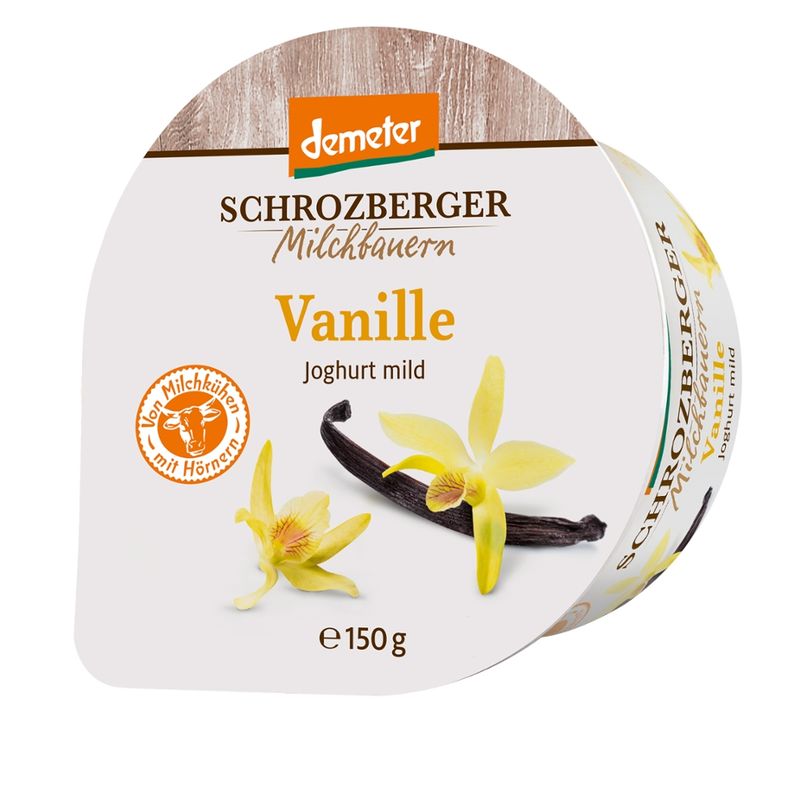 Schrozberger Milchbauern demeter Joghurt mild Vanille - Produktbild