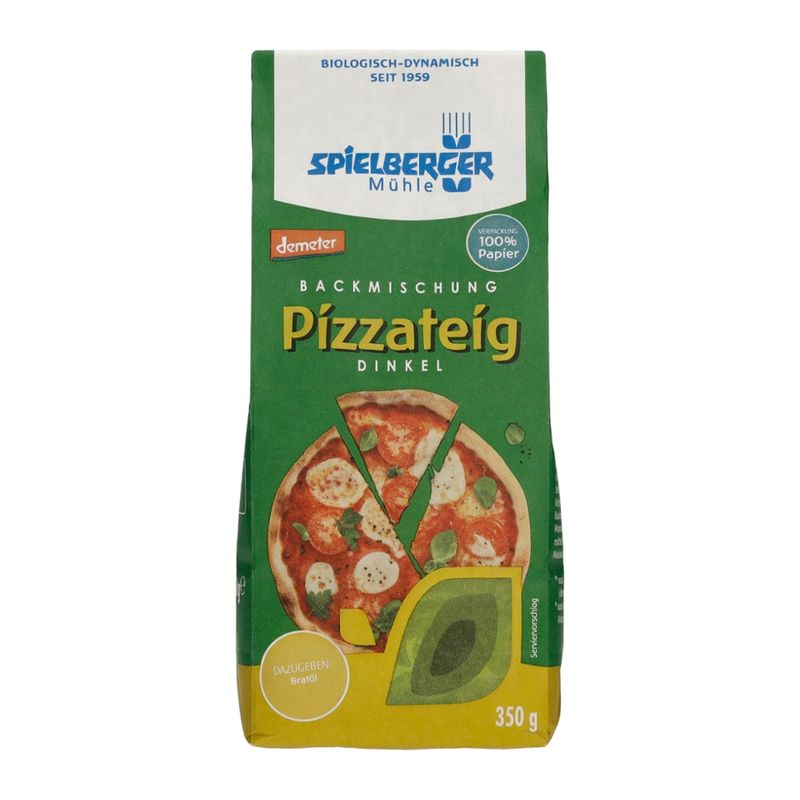 Spielberger Mühle Dinkel Pizzateig Backmischung, demeter - Produktbild