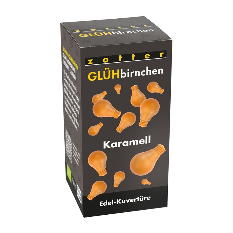 Zotter Schokolade Glühbirnchen - Karamell - Produktbild