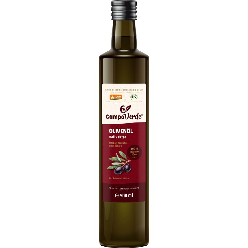 Campo Verde demeter OLIVENÖL SPANISCH 500ml - Produktbild