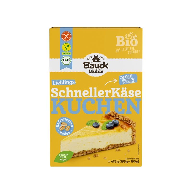Bauck Mühle Schneller Käsekuchen glutenfrei Bio - Produktbild