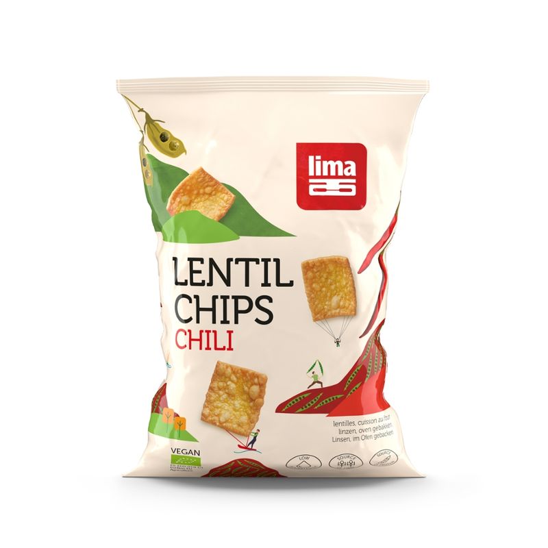 Lima Lentil Chips Chili - Produktbild