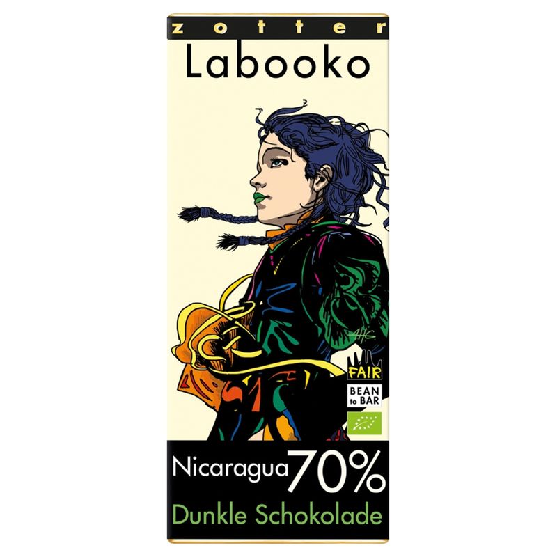 Zotter Schokolade Labooko - 70% Nicaragua - Produktbild