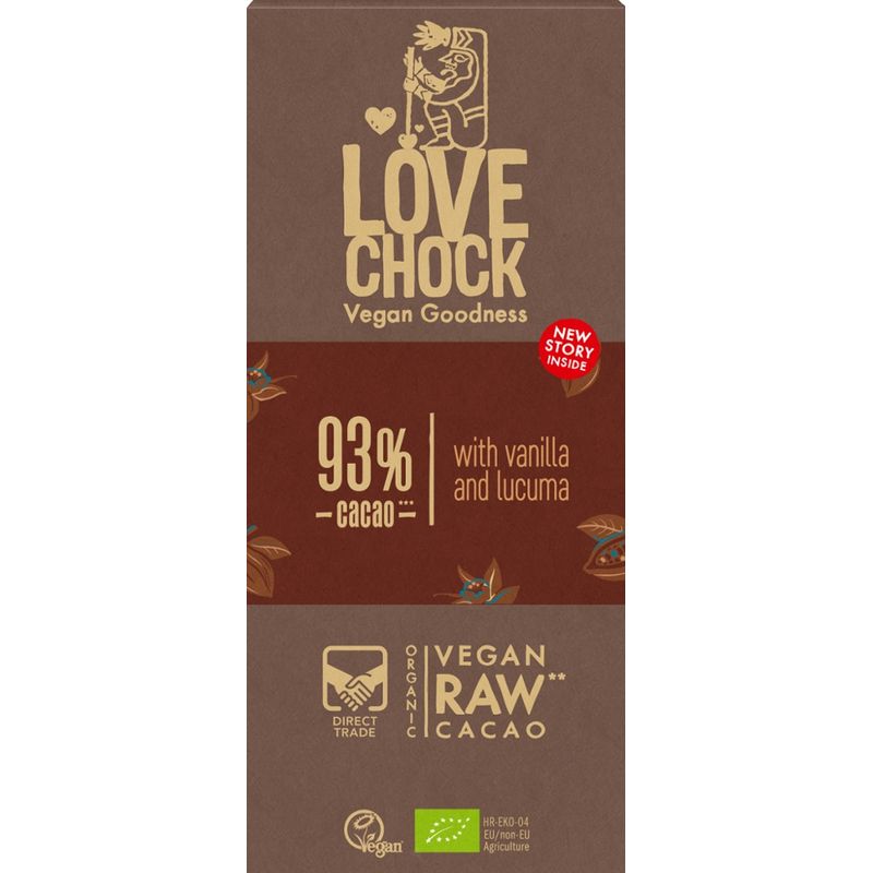 Lovechock Lovechock RAW tablet 93 % Vanilla & Lucuma - Produktbild