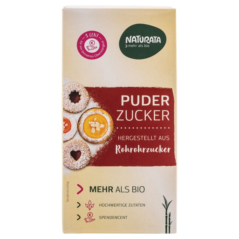 NATURATA Puderzucker aus Rohrohrzucker - Produktbild