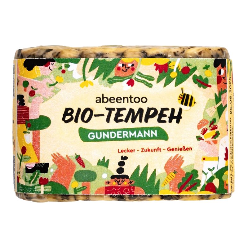 abeentoo Tempeh Spezialitäten abeentoo Bio Tempeh - Gundermann -  mit einer mediterranen Grundnote und einem kräftigen Kräuter-Aroma - Produktbild