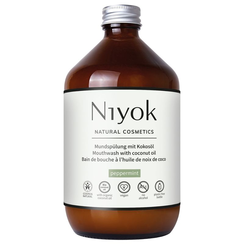 Niyok NIYOK - Bain de bouche à l'huile de coco : Menthe poivrée - Produktbild