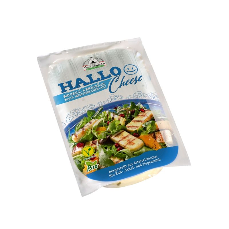 Schlierbacher Schlierbacher Bio Hallo Cheese 200g, Grill- und Bratkäse nach mediterraner Art - Produktbild