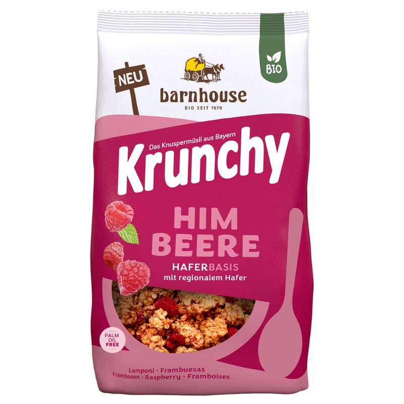 Barnhouse  Krunchy Himbeere, 500g - Produktbild