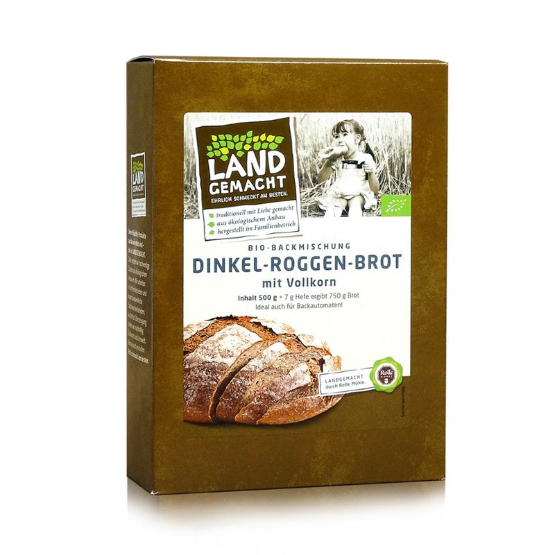 Rolle Mühle Bio Backmischung Dinkel-Roggenbrot - Landgemacht - Produktbild