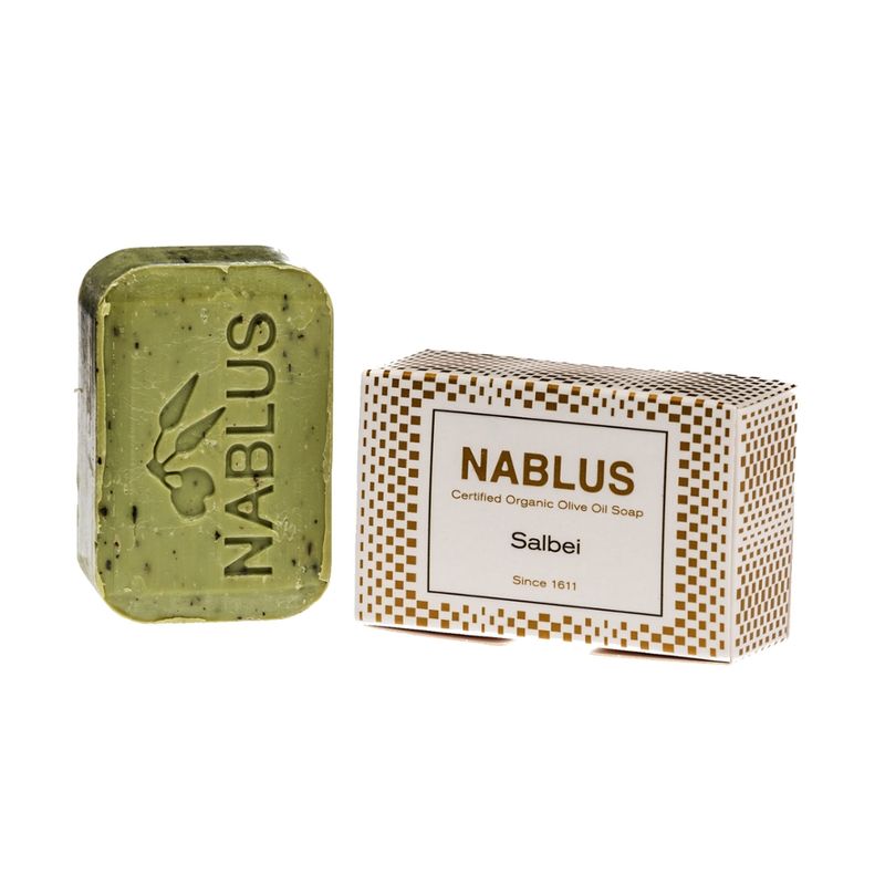 Nablus Soap Olivenölseifen Nablus Soap Natürliche Olivenseife Salbei - Produktbild