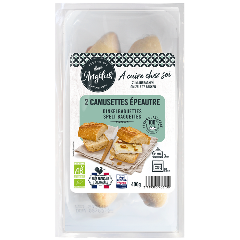 L'Angélus Dinkel-Baguettes 2x200g zum Aufbacken - Produktbild