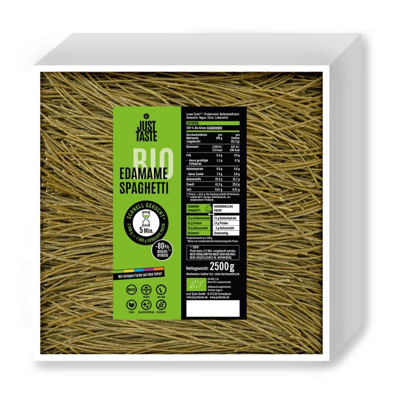 Just Taste Just Taste Bio Edamame Spaghetti - Produktbild