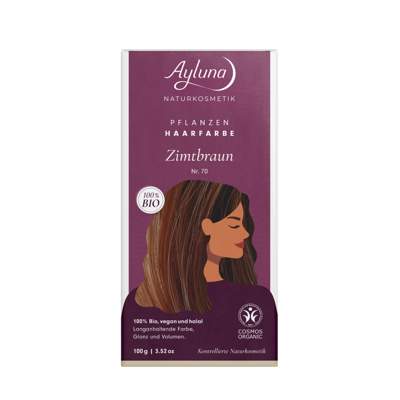 Ayluna Pflanzenhaarfarbe Nr. 70 Zimtbraun - Produktbild