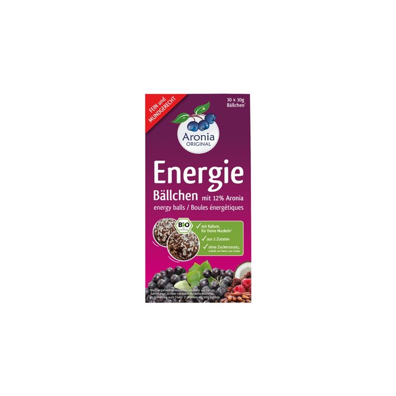 Aronia ORIGINAL Bio Aronia Energiebällchen 100g - Produktbild