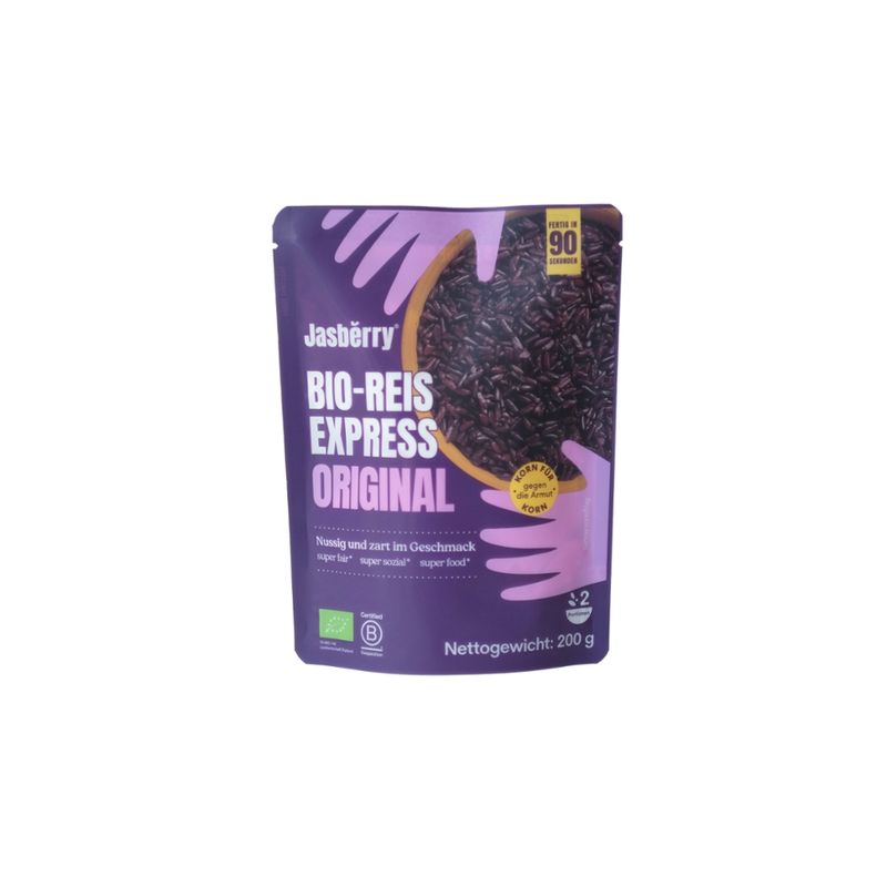 Jasberry Jasberry Bio Express Vollkorn-Jasberry Reis lila reich an Oxidantien B Corp - Produktbild