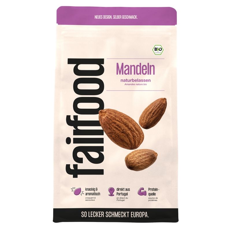 fairfood Freiburg Mandeln naturbelassen, 600g, Bio - Produktbild