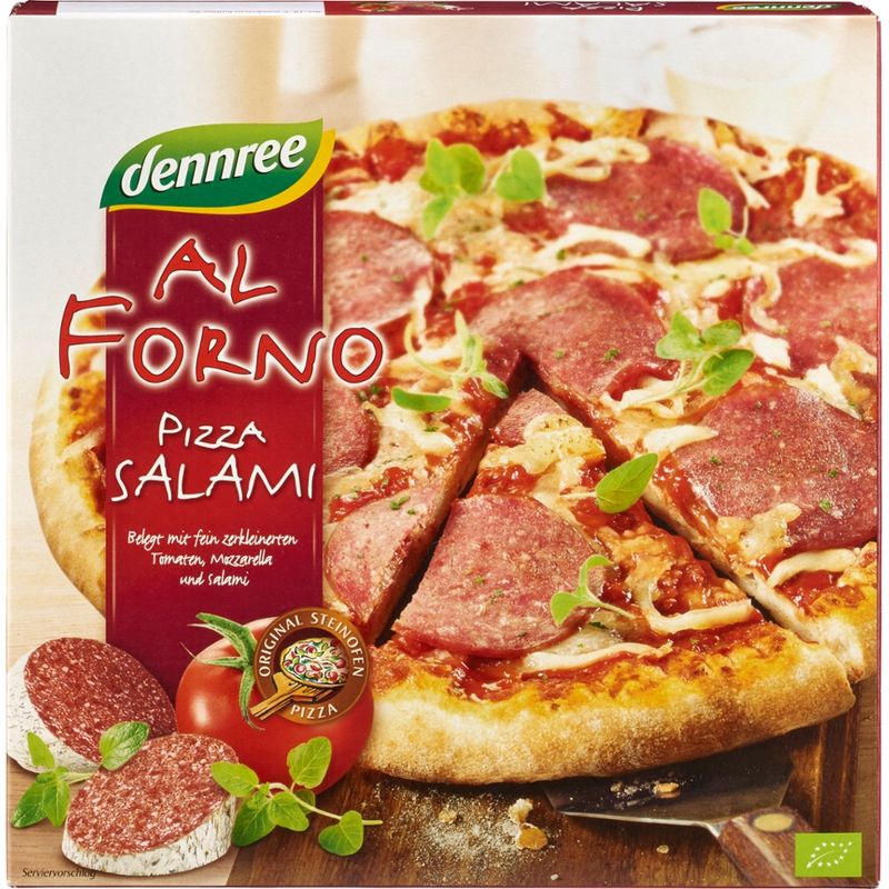 dennree Al Forno Steinofenpizza Salami - Produktbild