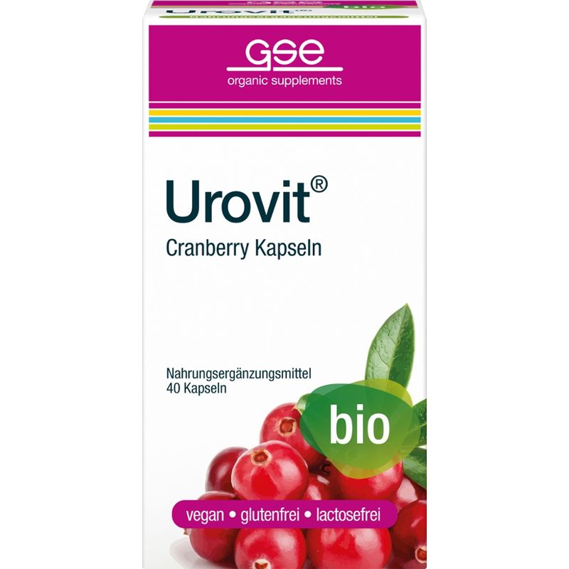 GSE  Urovit® Cranberry (Bio), 40 Kapseln à 480 mg - Produktbild