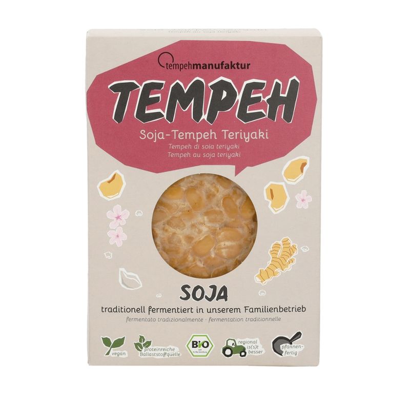 tempehmanufaktur  Tempeh Teriyaki - Tempeh aus Sojabohnen mit Teriyaki-Marinade - Produktbild