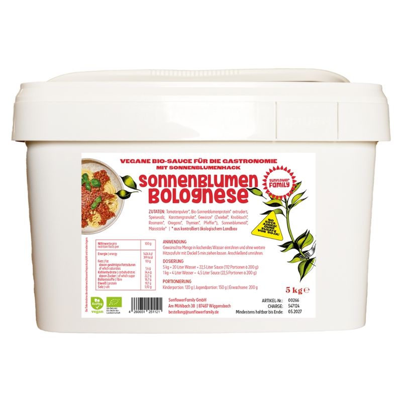 SunflowerFamily SunflowerFamily sunflowerBOLOmix mit SonnenblumenHACK, bio - Produktbild