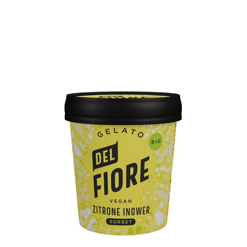 Del Fiore Gelato 130ml Del Fiore Gelato Bio Zitrone und Ingwer Sorbet - Produktbild