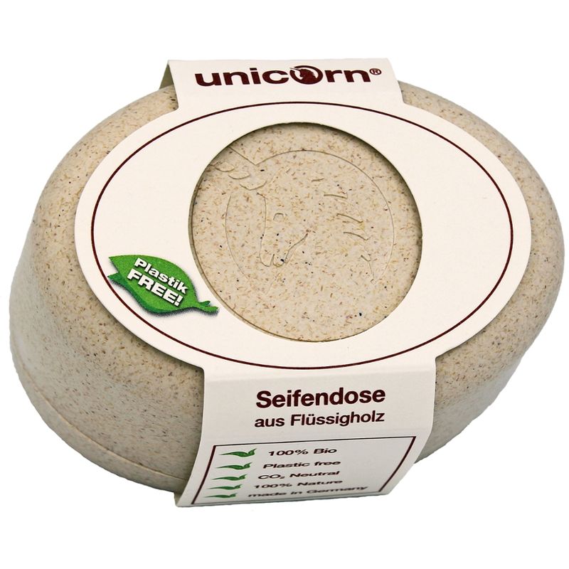 Unicorn unicorn® Seifendose aus Flüssigholz klein, wollweiß - Produktbild