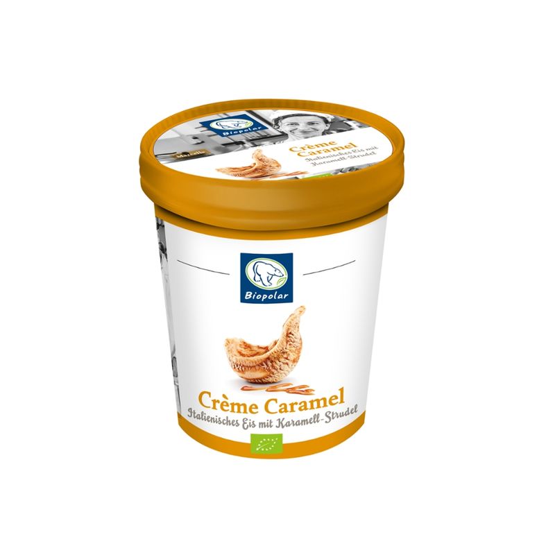 Biopolar Crème Caramel - Italienisches Eis mit Karamell-Strudel - Produktbild