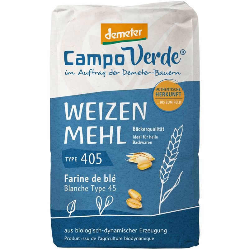 Campo Verde CV demeter Weizenmehl Type 405 1000g - Produktbild