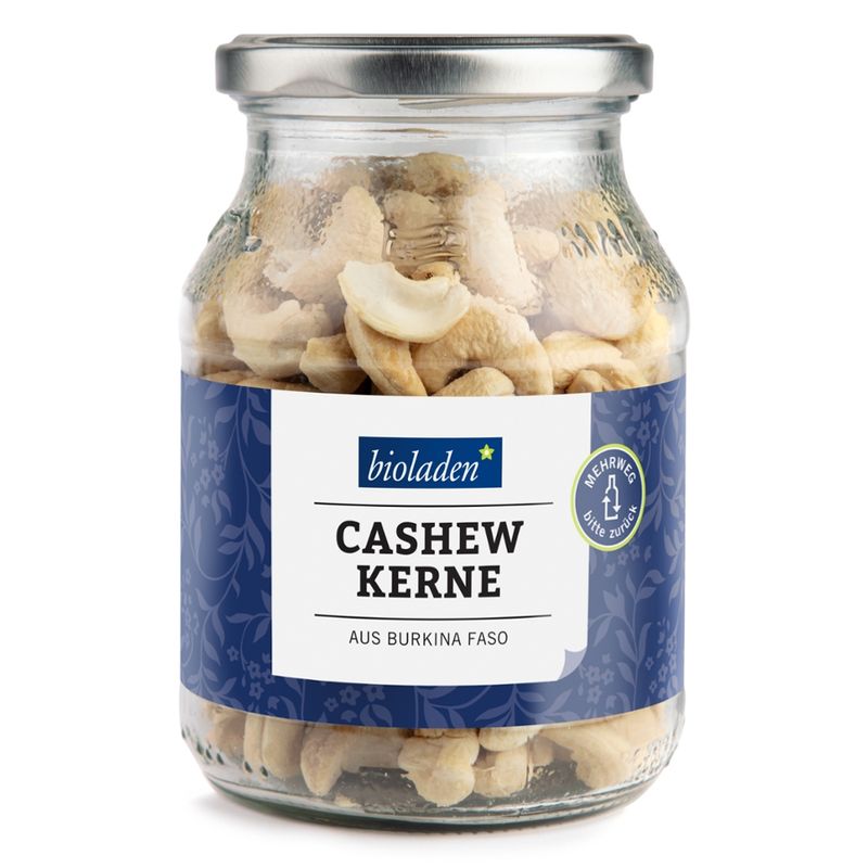 bioladen Cashewkerne, ganz im Pfandglas - Produktbild