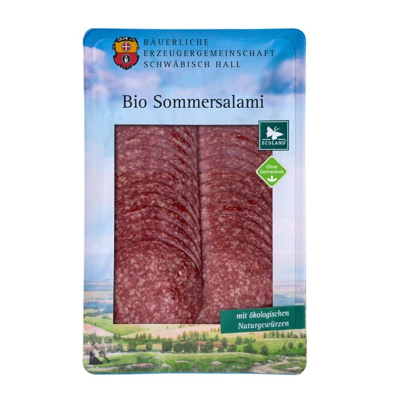 Bäuerliche Erzeugergemeinschaft Schwäbisch Hall Bio Sommersalami - Produktbild