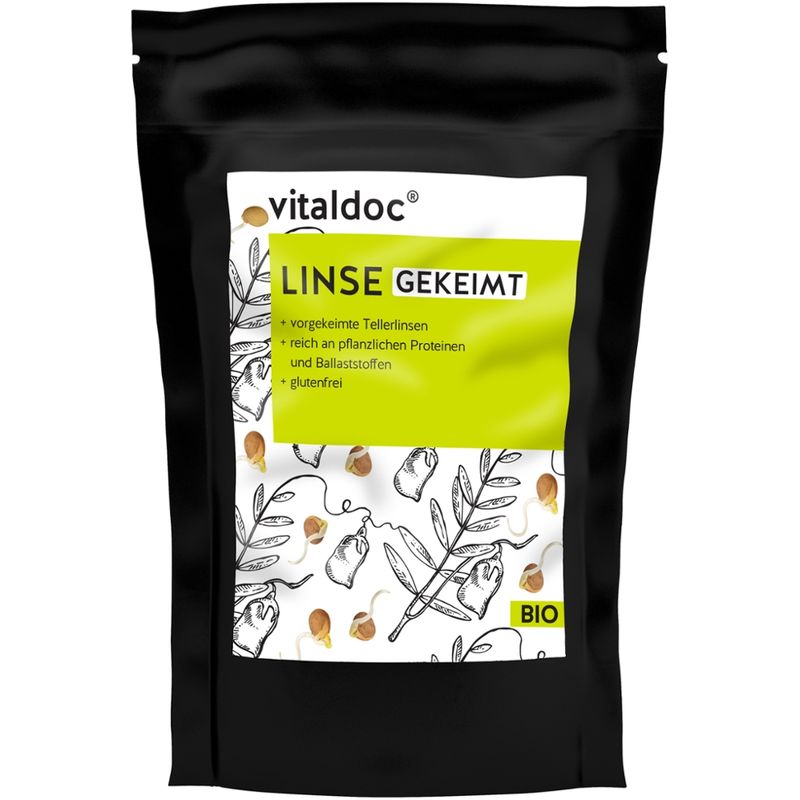 vitaldoc vitaldoc® BIO Linse ganz, gekeimt - Produktbild