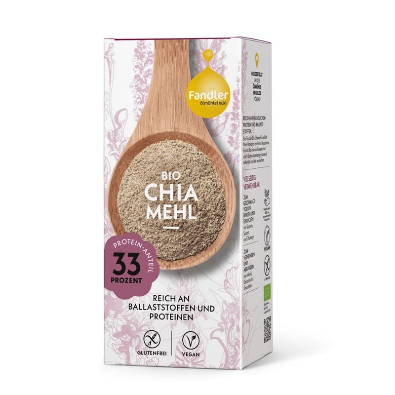 Ölmühle Fandler Fandler Bio-Chiamehl teilentölt, 400 g - Produktbild