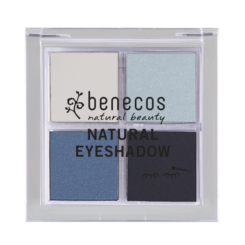 benecos benecos Natural Quattro Eyeshadow true blue - Produktbild