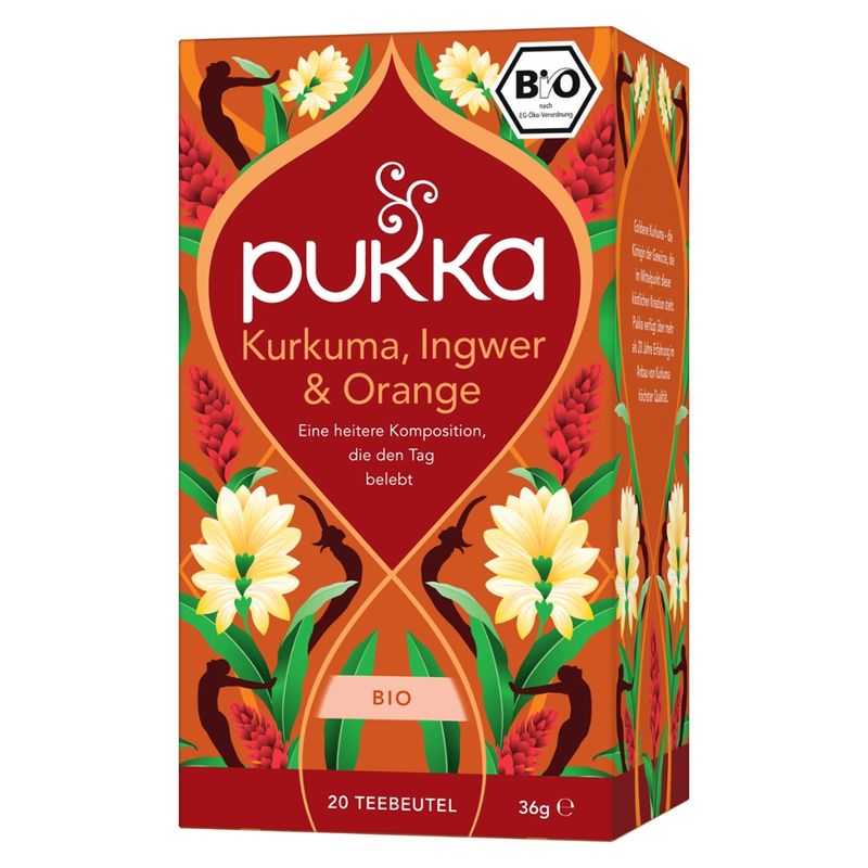 Pukka Pukka Bio-Kräutertee Kurkuma, Ingwer & Orange - Produktbild